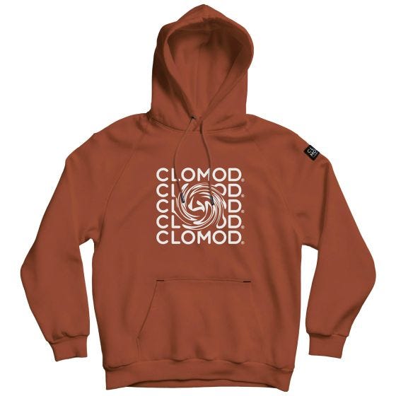 CLOMOD "Twirl" Munktröja - Maroon Red