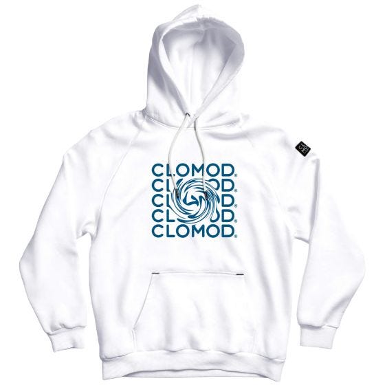 CLOMOD "Twirl" Munktröja - Vit