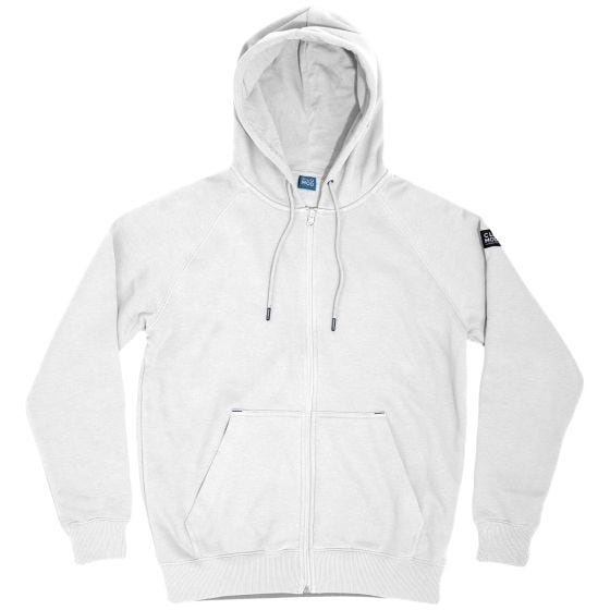 CLOMOD "Blank" Sweater med hel dragkedja - Vit