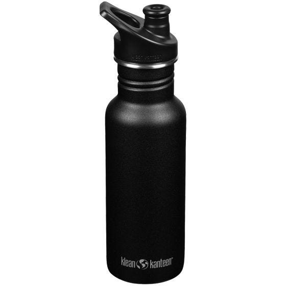 Klean Kanteen Classic Sport Cap Flaska 532 ml - Svart