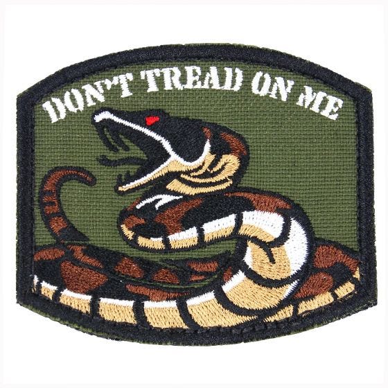 Condor Don't Tread On Me Märke - Olive Drab