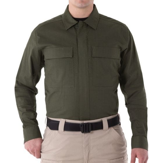 First Tactical V2 BDU Långärmad Skjorta För Män OD Grön