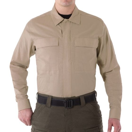 First Tactical V2 BDU Långärmad Skjorta För Män Kaki