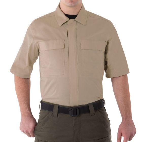 First Tactical V2 BDU Kortärmad Skjorta För Män Kaki