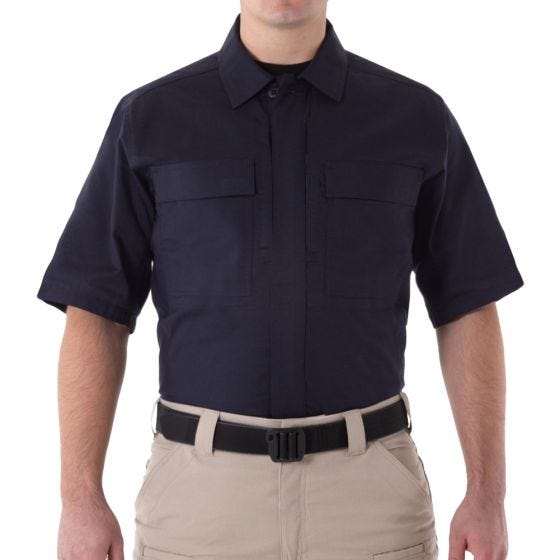 First Tactical V2 BDU Kortärmad Skjorta För Män Midnight Navy