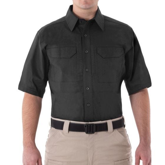 First Tactical V2 Tactical Kortärmad Skjorta För Män Svart