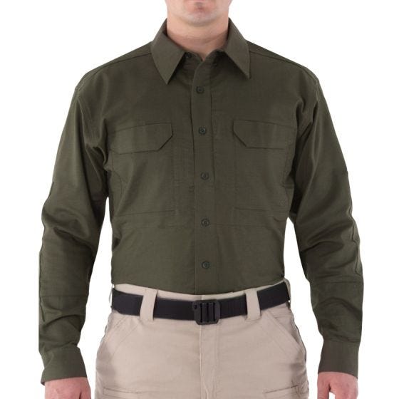 First Tactical V2 Tactical Långärmad Skjorta För Män OD Grön