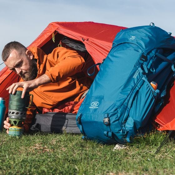 Highlander Herr Ben Nevis Ryggsäck 65 L - Petrol