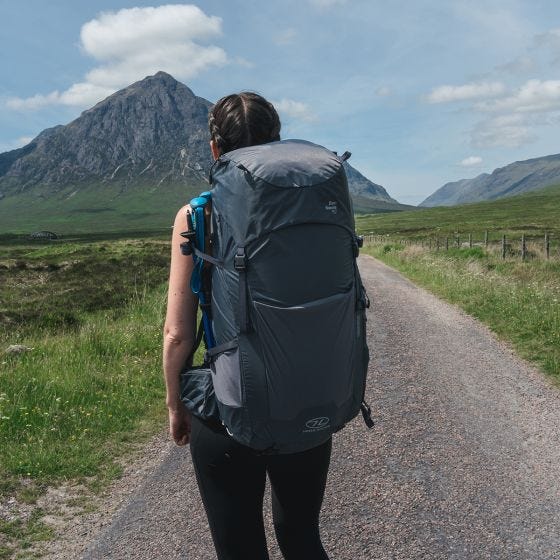 Highlander Kvinnors Ben Nevis Ryggsäck 65 L - Grå
