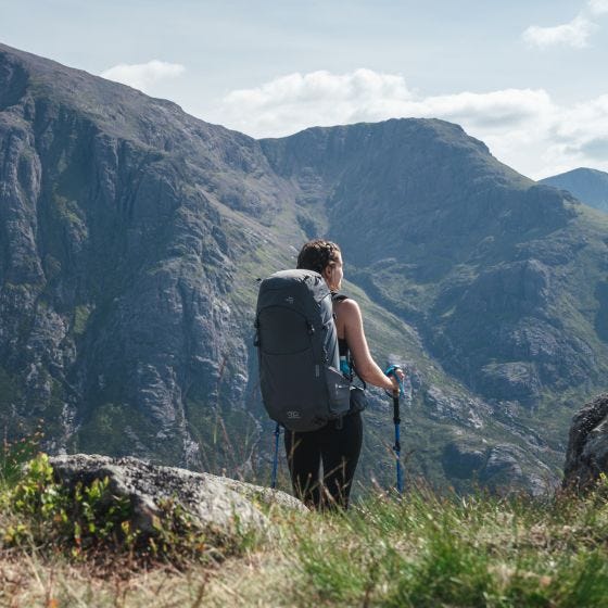 Highlander Kvinnors Ben Nevis Ryggsäck 65 L - Grå