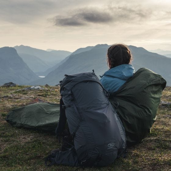 Highlander Kvinnors Ben Nevis Ryggsäck 65 L - Grå