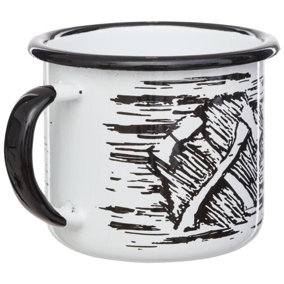 Helikon Axe Enamel Mugg 350 ml - Vit
