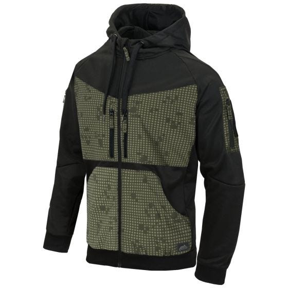 Helikon Rogue Munkjacka med hel dragkedja - Svart/Desert Night Camo