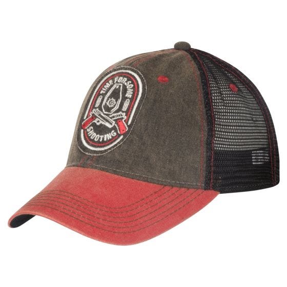 Helikon Shooting Time Trucker Lock - BlackDirty Washed Black / Dirty Washed Red C