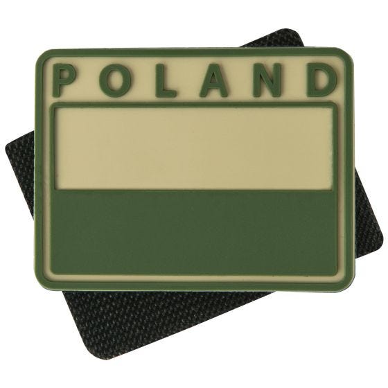 Helikon Polish Subdued Flaggemblem med Polen-tryck Set med 2 Kaki