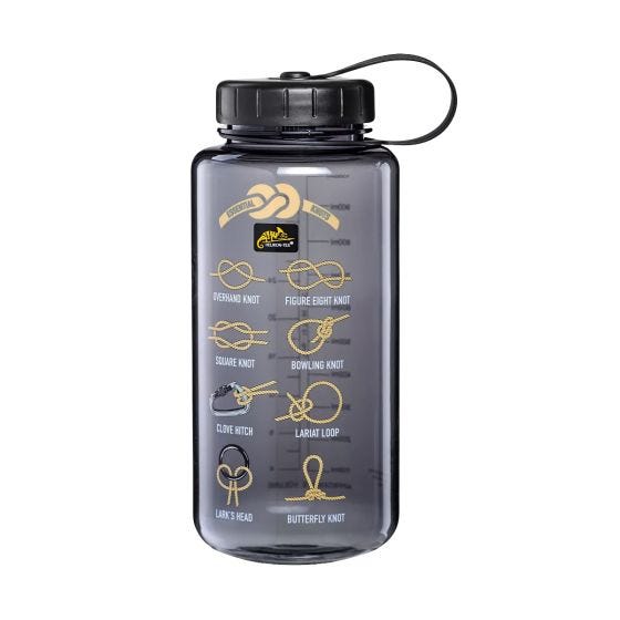 Helikon Tritan flaska 1 L Bred mun - Knots Smoke