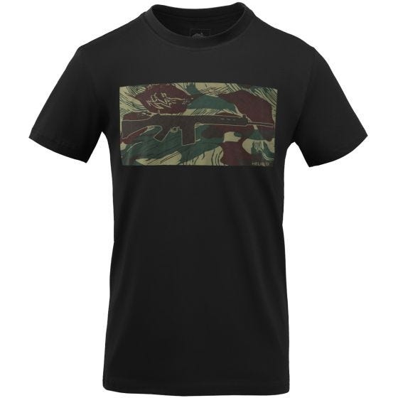 Helikon FN FAL T-shirt - Black/Rhodesian Camo