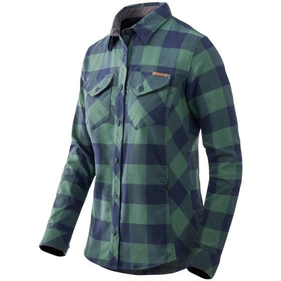 Helikon Marigold Skjorta För kvinnor - Moss Green Checkered