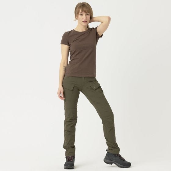 Helikon Organic Slim T-shirt För kvinnor - Earth Brown
