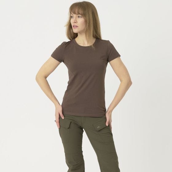 Helikon Organic Slim T-shirt För kvinnor - Earth Brown