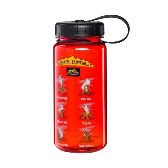 Helikon Tritan flaska 550 ml Bred mun - Campfires Röd/Svart