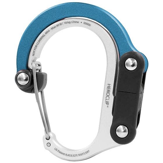 Heroclip Mini Gear Karbinhake - Blue Steel
