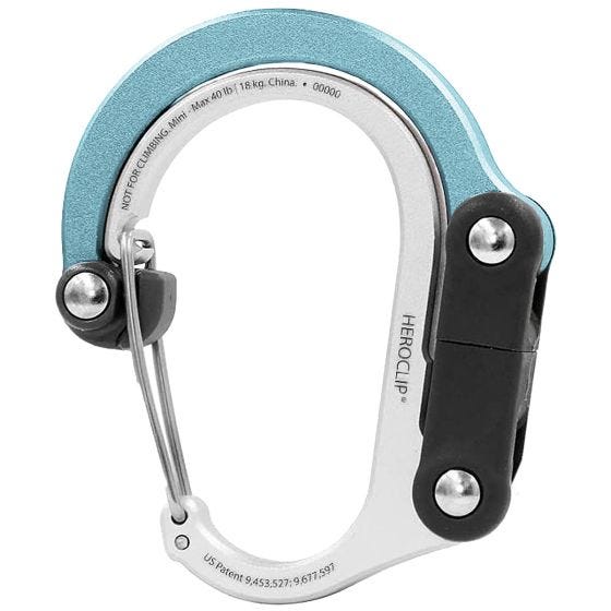 Heroclip Mini Gear Karbinhake - Sea Grass