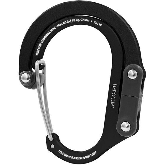 Heroclip Mini Gear Karbinhake - Stealth Black