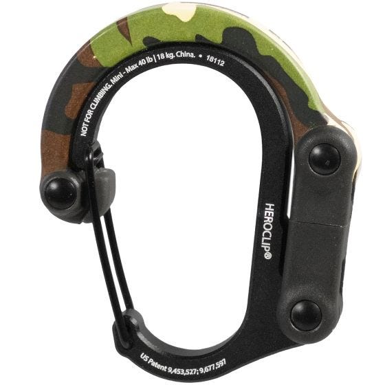 Heroclip Mini Gear Karbinhake - Woodland Hero