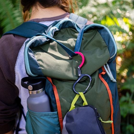 Heroclip Small Gear Karbinhake - Forest Green