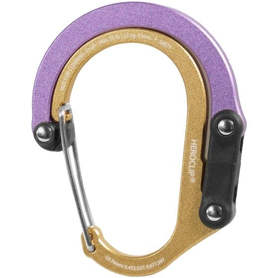 Heroclip Small Gear Karbinhake - Gold Lavender