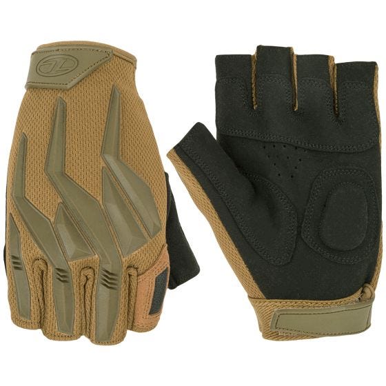 Highlander Raptor Handskar utan fingrar - Coyote Tan