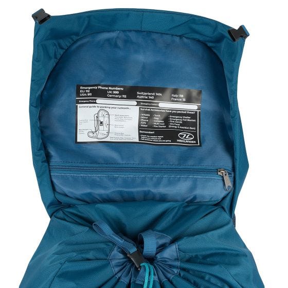 Highlander Herr Ben Nevis Ryggsäck 52 L - Petrol