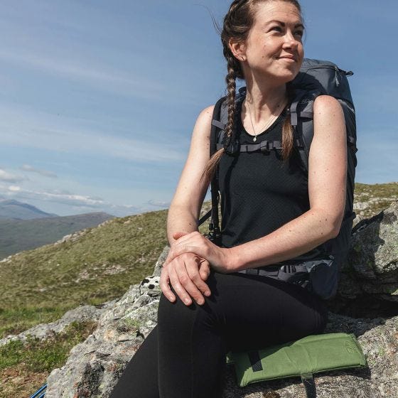 Highlander Hopfällbar Sittkudde - Svart