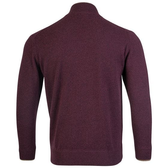 Jack Pyke Ashcombe Tröja med halsdragkedja - Plum