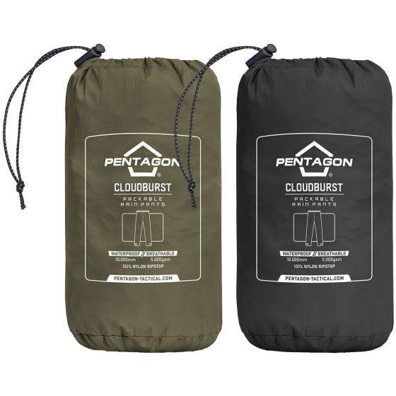 Pentagon Cloudburst Packable UNISEX Regnbyxor - RAL 7013