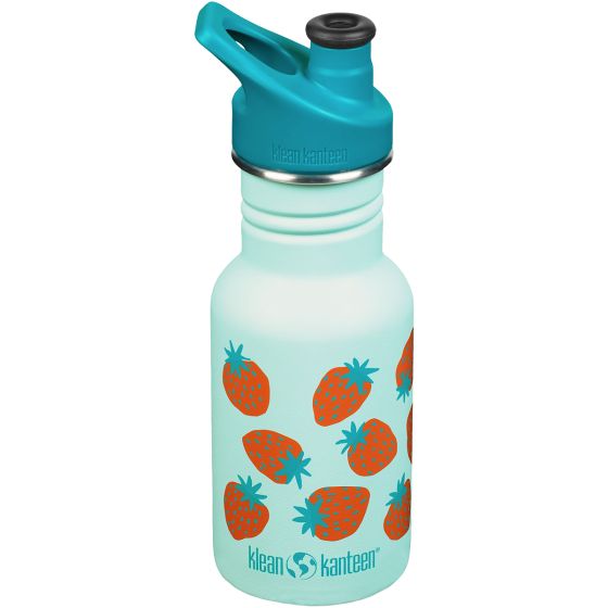 Klean Kanteen Classic Sport Cap Flaska 355 ml - Blue Tint Strawberries