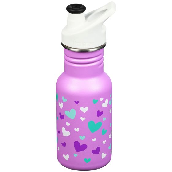 Klean Kanteen Classic Sport Cap Flaska 355 ml - Orchid Hearts