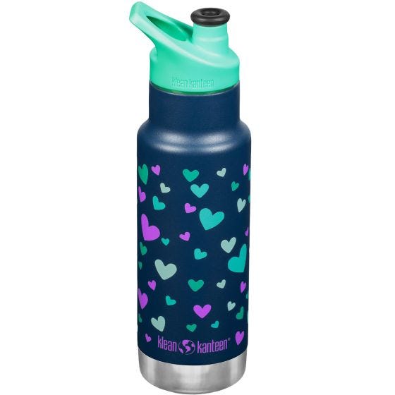 Klean Kanteen Kid Kanteen 355ml Classic Vakuumflaska - Navy Hearts