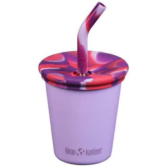 Klean Kanteen Kids 295ml w/Straw Lid Mugg - Crocus Petal