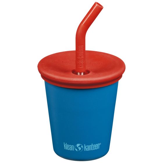 Klean Kanteen Kids 295ml w/Straw Lid Mugg - Mykonos Blue