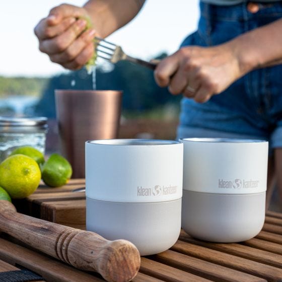 Klean Kanteen Rise 280ml Lowball Termisk mugg w/Flip Lid - Tofu