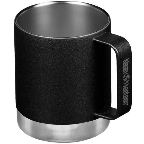 Klean Kanteen 355ml Insulated Camp Mug w/Tumbler Lid - Svart