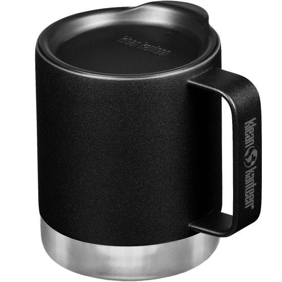 Klean Kanteen 355ml Insulated Camp Mug w/Tumbler Lid - Svart