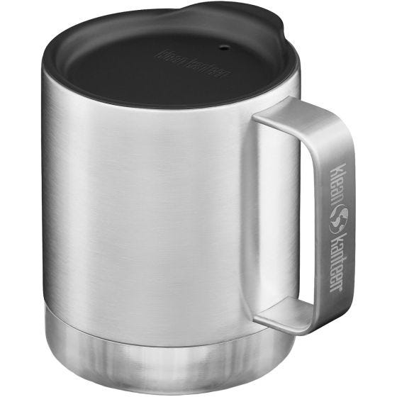Klean Kanteen 355ml Insulated Camp Mug w/Tumbler Lid - Brushed Stainless