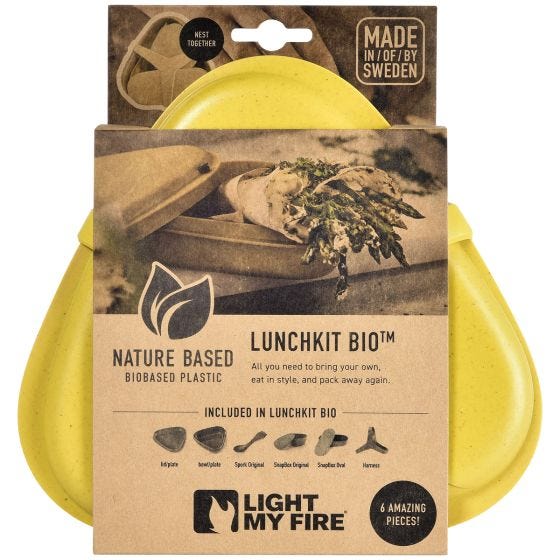 Light My Fire LunchKit Bio 6pcs Set - Musty Yellow