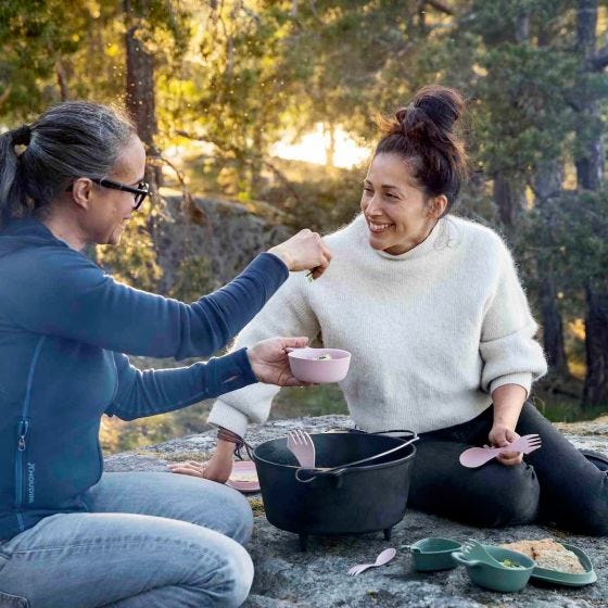 Light My Fire Outdoor MealKit 8pcs Set - Dusty Pink