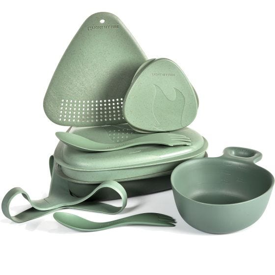 Light My Fire Outdoor MealKit 8pcs Set - Sandy Green
