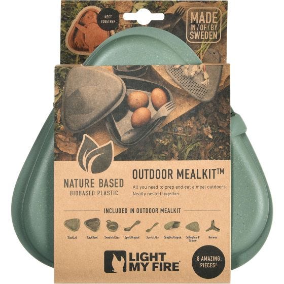 Light My Fire Outdoor MealKit 8pcs Set - Sandy Green