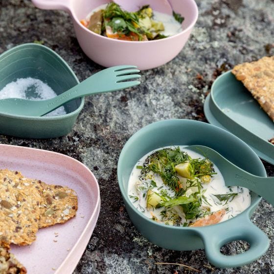 Light My Fire Outdoor MealKit 8pcs Set - Sandy Green